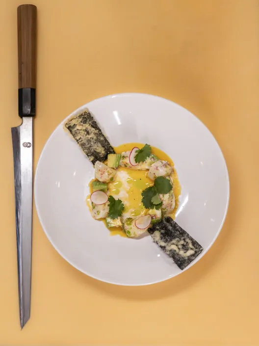 Dishes prepared at Sushi Roll Sentrum